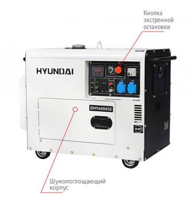 Генератор дизельный HYUNDAI DHY 6000SE-3